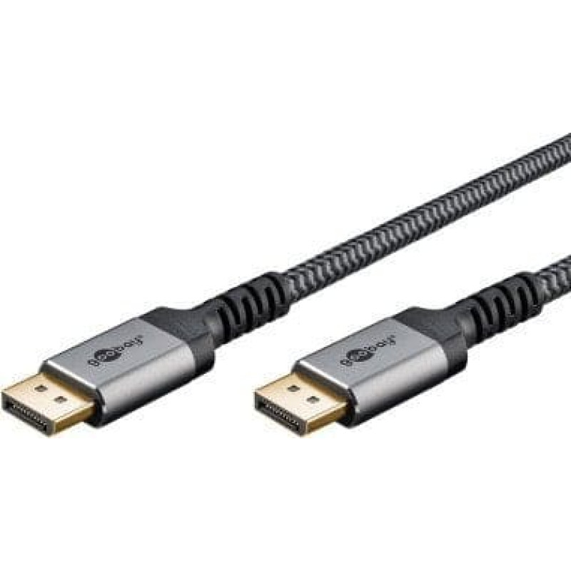 Triton Kabel TRITON Kabel DisplayPort, DP 1.4, 1 m, Sharkskin Grey - Długość kabla 1 m