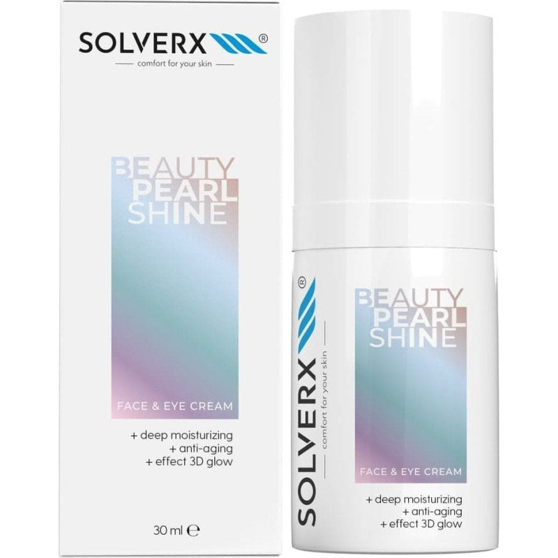 Solverx SOLVERX Face & Eyes Cream Krem na twarz i pod oczy Beauty Pearl Shine 30 ml