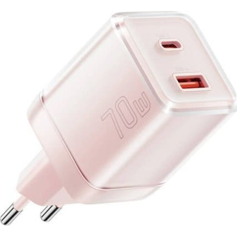 Essager Ładowarka Essager Ładowarka sieciowa Yueqi 70W GaN USB-C + USB-A (różowy)