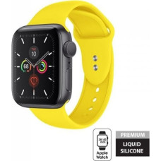 Crong Crong Liquid Band - Pasek do Apple Watch 38/40 mm (żółty)