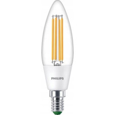 Signify Philips Classic LED-A-Label Lampe 40W E14 Warmweiß klar Kerze