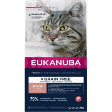 Eukanuba EUKANUBA Grain Free senior salmon - sucha karma dla kota - 2 kg