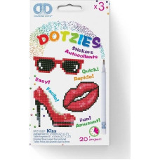 Diamond Dotz DIAMOND DOTZ NAKLEJKI KISS- 3PAK