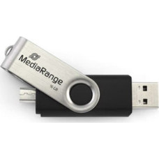 Triton Pendrive TRITON MediaRange MR932-2 pamięć USB 32 GB USB Type-A / Micro-USB 2.0 Czarny, Srebrny