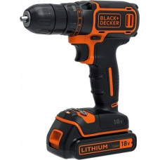 Black+Decker Wiertarka Black+Decker BLACK+DECKER WIERTARKO-WKRĘTARKA 18V 1x1,5AH BDCD18K