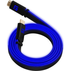 Triton Kabel TRITON Floating Grip FG-HDMILED-150-BLUE kabel HDMI 1,5 m HDMI Typu A (Standard) Czarny