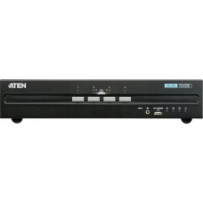 Aten Przełącznik Aten Aten 4-Port USB DVI Dual Display Secure KVM, 3840 x 2160 pixels, 4K Ultra HD, 7.8 W, Black