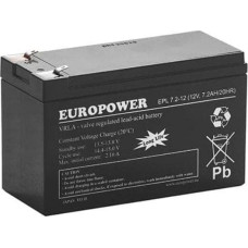 Europower Akumulator AGM EUROPOWER serii EPL 12V 7,2Ah T1 (Żywotność 15 lat)