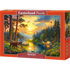 Castorland Puzzle 3000 Sunset over Forest River CASTOR