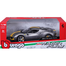 Bburago Ferrari 296 GTB Assetto Grey/Yellow 1:18 BBURAGO