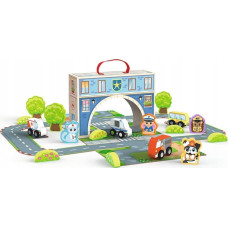 Trefl Zabawka drewniana - Magnetic box City TREFL