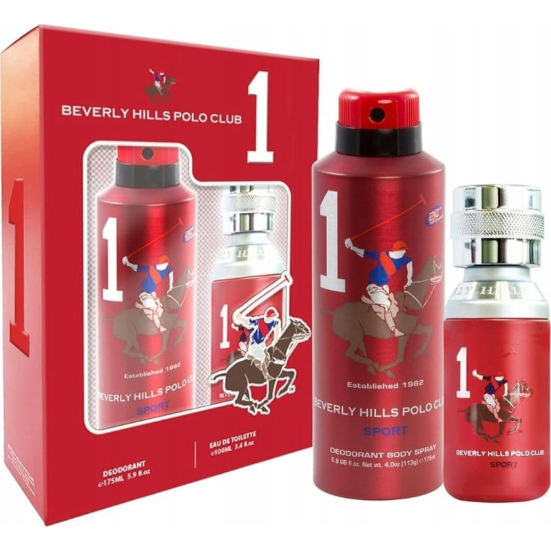 Noname SET BEVERLY HILLS POLO CLUB Man Sport One EDT spray 100ml + DEO spray 175ml