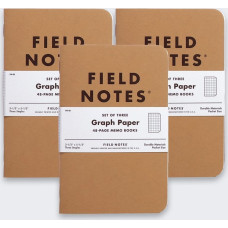 HP Notes Field Notes Original Kraft Kratka 3 Pack