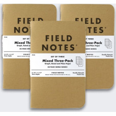 HP Notes Field Notes Original Kraft Mix 3 Pack