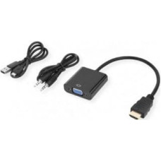 Secomp Adapter AV Secomp STANDARD Cableadapter, HDMI - VGA + Audio, M/F, (stereo), 0.23 m