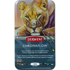 Derwent Kredki Derwent Chromaflow 24 pud metal