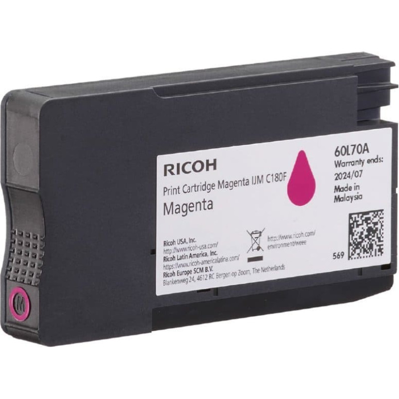 Ricoh Tusz Ricoh Ricoh Ink 408519 / C180M Magenta