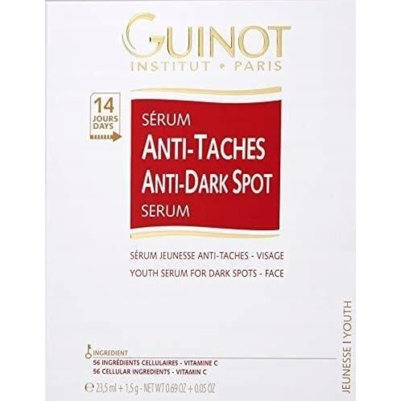 Guinot Set Guinot: Anti-Taches, Anti-Dark Spots, Serum, For Face, 23.5 ml + Pure, Vitamin C, Serum, For Face, 1.5 ml For Women