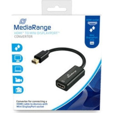 Mediarange Adapter AV MediaRange MediaRange HDMI Buchse/Mini DP Stecker 10 Gbit/s 15cm schwar