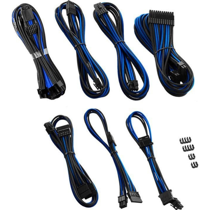 Cablemod CableMod C-Series PRO ModMesh 12VHPWR Cable Kit for Corsair RM, RMi, RMx (Black Label) - black/blue