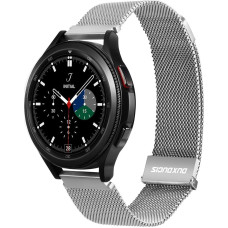 Dux Ducis Dux Ducis Magnetic Strap pasek do Samsung Galaxy Watch / Huawei Watch / Honor Watch / Xiaomi Watch (22mm band) magnetyczna opaska srebrny (Milanese Version)