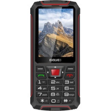 Evolveo Smartfon Evolveo EVOLVEO StrongPhone W4, vodotěsný odolný Dual SIM telefon, černo-červená