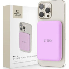 Tech-Protect Powerbank Tech-Protect TECH-PROTECT PB10 LIFEMAG MAGSAFE POWER BANK 5000MAH LILAC