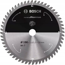 Bosch Bosch circular saw blade standard for aluminum, 190mm, 56Z (bore 20mm, for cordless saws)