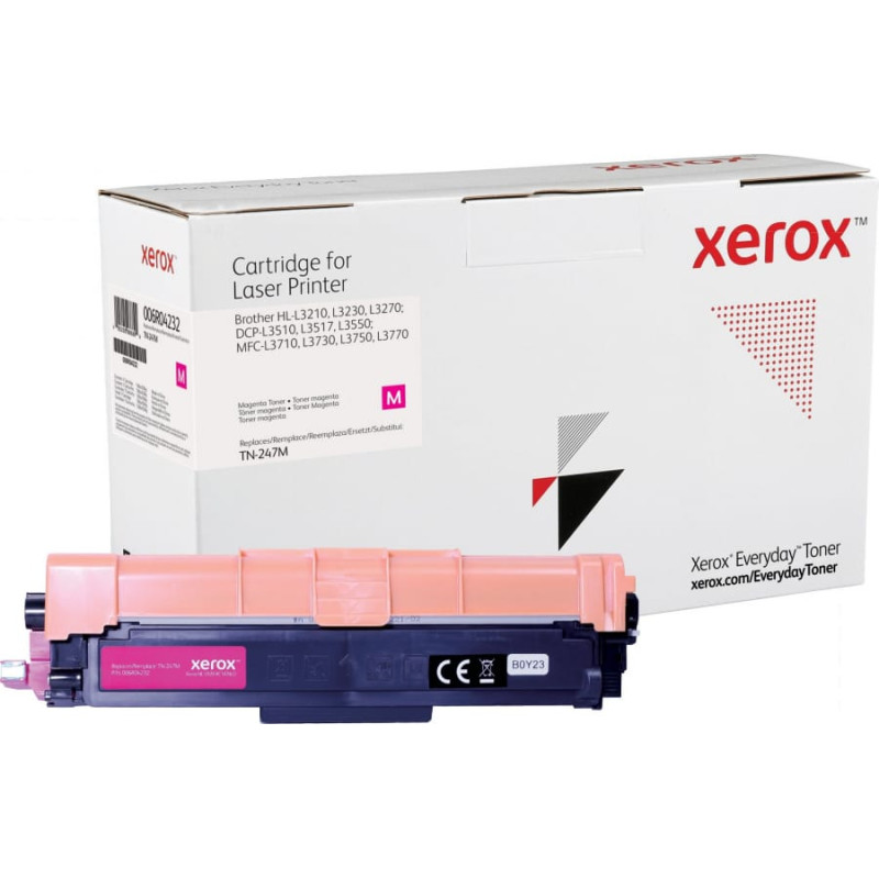 Xerox Toner Xerox TON Xerox Everyday Toner High Yield Magenta cartridge equivalent to BROTHER TN-247M for use in: Brother HL-L3210, L3230, L3270 DCP-L3510, L3517, L355