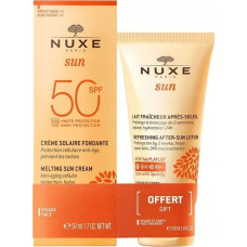 Nuxe Set Nuxe: Sun Melting, Sunscreen Cream, For Face, SPF 50, 50 ml + Sun, Sun Protection, After-Sun Lotion, 50 ml For Women