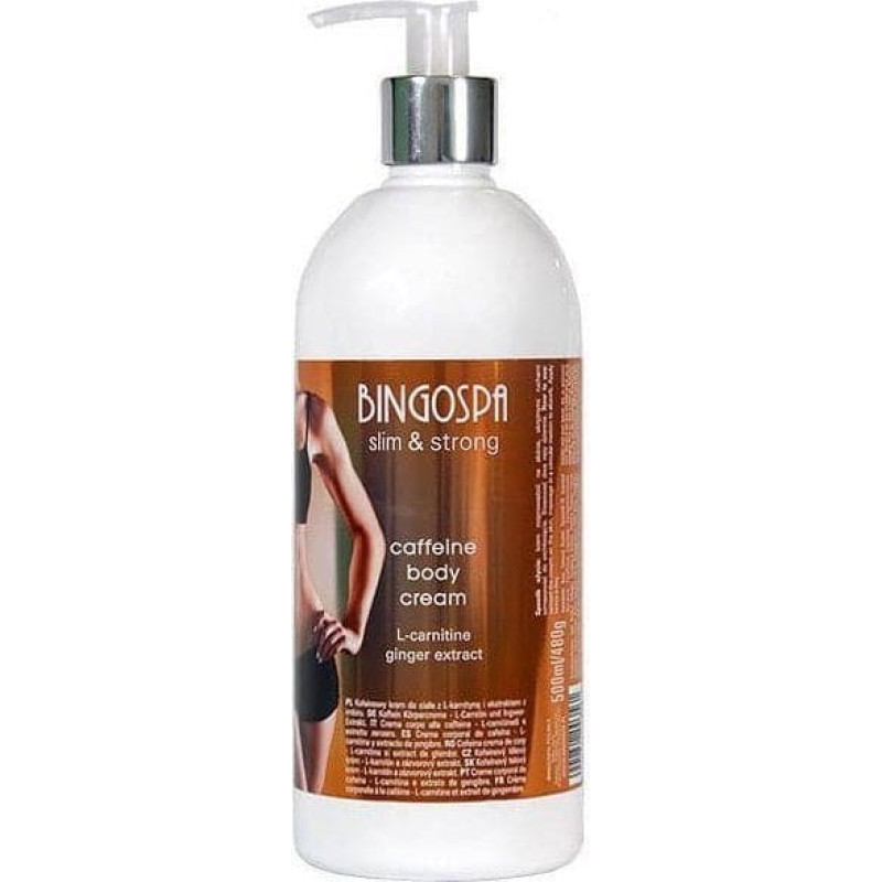 Bingospa BingoSpa Slim & Strong kofeinowy krem do ciała z L-karnityną i imbirem 500ml