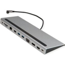 Triton HUB USB TRITON VALUE USB 3.2 Gen 2 Type C Multiport Docking Station, 4K HDMI/DP, VGA, USB, Kaartlezer, PD, LAN, Audio