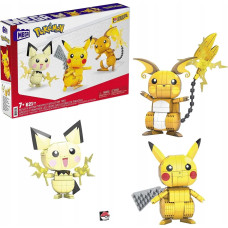 Mattel mega construx pokemon pikachu pichu raichu klocki