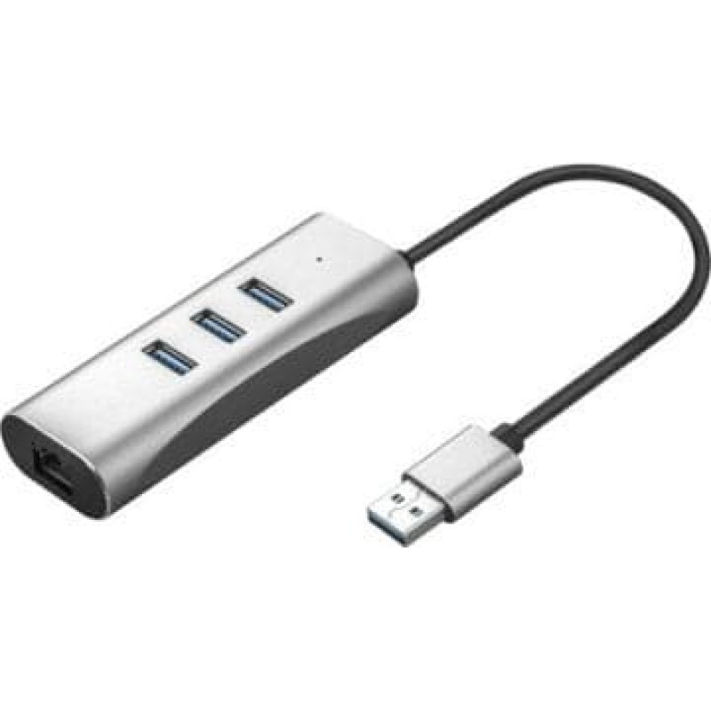 Triton Adapter USB TRITON VALUE Konwerter USB 3.2 Gen 1 na Gigabit Ethernet + 3-portowy hub USB