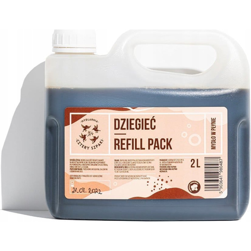 Mydlarnia Cztery Szpaki Cztery Szpaki, Mydło dziegciowe w płynie Refill, 2L