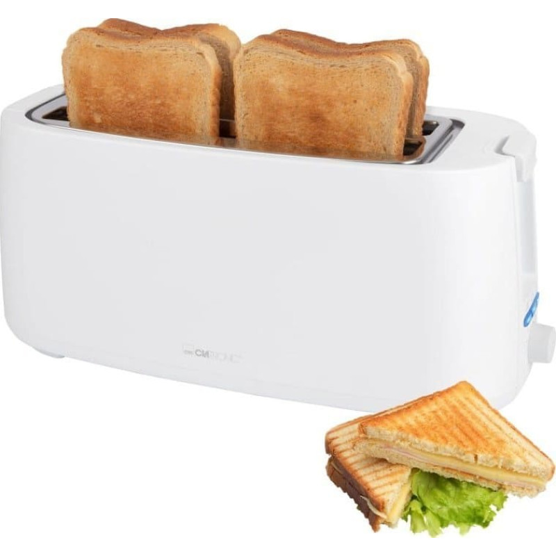 Clatronic Toster Clatronic Clatronic TA 3802 white 4 slice long slot toaster