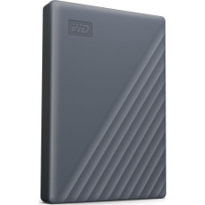 WD Dysk zewnętrzny HDD WD WD My Passport WDBRMD0040BGY-WESN - Festplatte - verschlusselt - 4 TB - extern (tragbar) - USB 3.2 Gen 1 - 256-Bit-AES - Silicon Gray