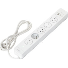 Energizer ORNO STRIP 5x SOCKETS 2P + Z, 2xUSB LENGTH 3x1.5 LENGTH 1.5M, SURGE PROTECTION