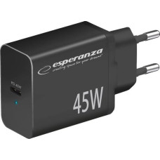 Esperanza Ładowarka Esperanza EZC108K Esperanza ładowarka sieciowa 45w usb-c pd