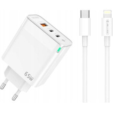 Jellico Ładowarka Jellico Ładowarka Szybka Quick 65W 2 x USB-C  USB3.0   kabel do iphone lightning