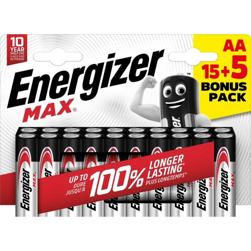 Energizer Energizer LR6/20 Max AA 15+5 zdarma