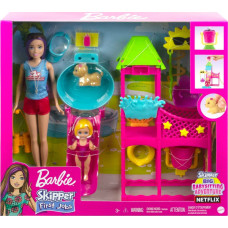 Mattel Lalka Barbie Mattel BRB PARK WODNY PIERWSZA PRACA SKIPPER HKD80 WB3