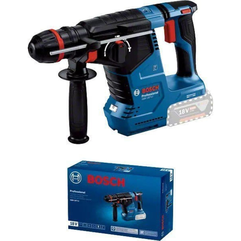 Bosch Wiertarka Bosch BOSCH MŁOTOWIERTARKA Z OPCJĄ KUCIA 18V 2,4J GBH 187-LI ONE CHUCK SOLO