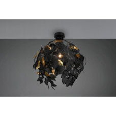 Delight Lampa sufitowa DELIGHT Trio Rl Leavy R60461032 plafon lampa sufitowa 1x28W E27 czarny