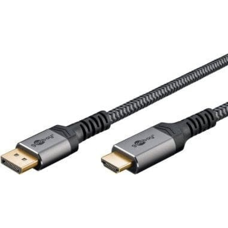 Triton Kabel TRITON Kabel DisplayPort do HDMI, 5 m, Sharkskin Grey - Długość kabla 5 m