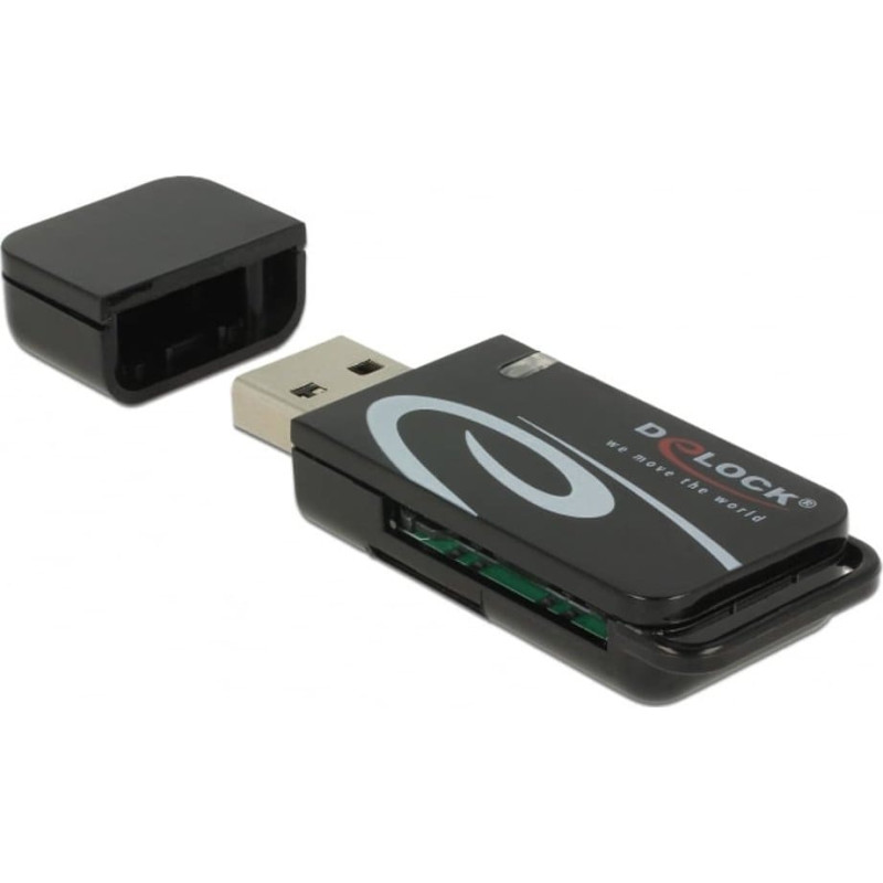 Delock Mini USB 2.0 Card Reader (schwarz)