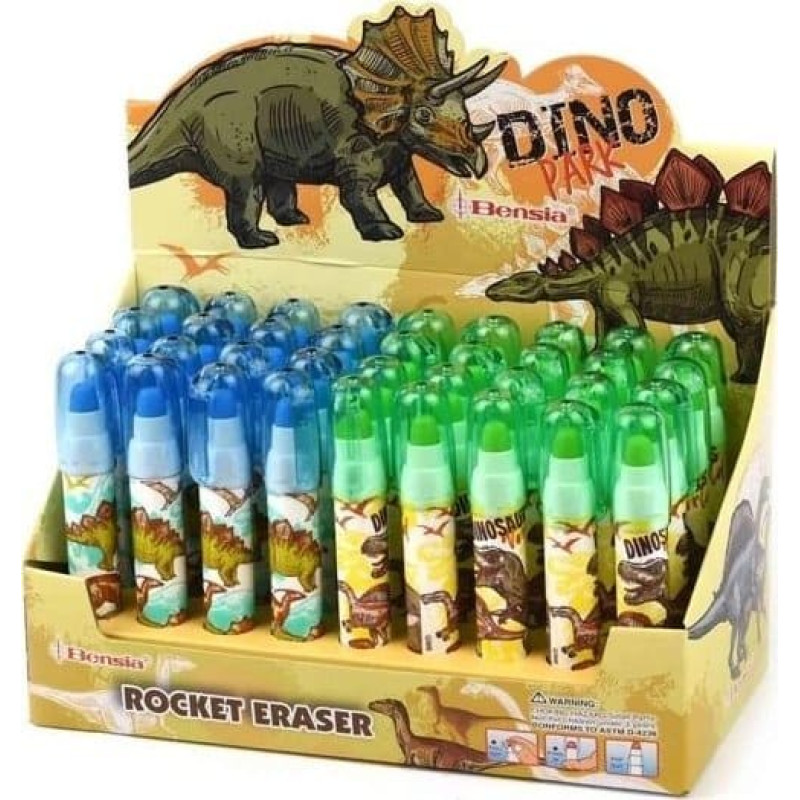 Teka Gumka z wymiennymi wkładami Dino (36szt)