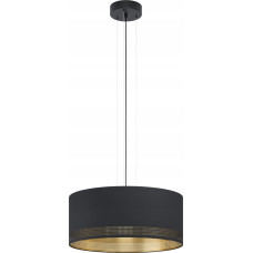 Eglo Lampa wisząca EGLO EGLO Esteperra, Flexible mount, Black, Gold, Black, Gold, Steel, Fabric, Round