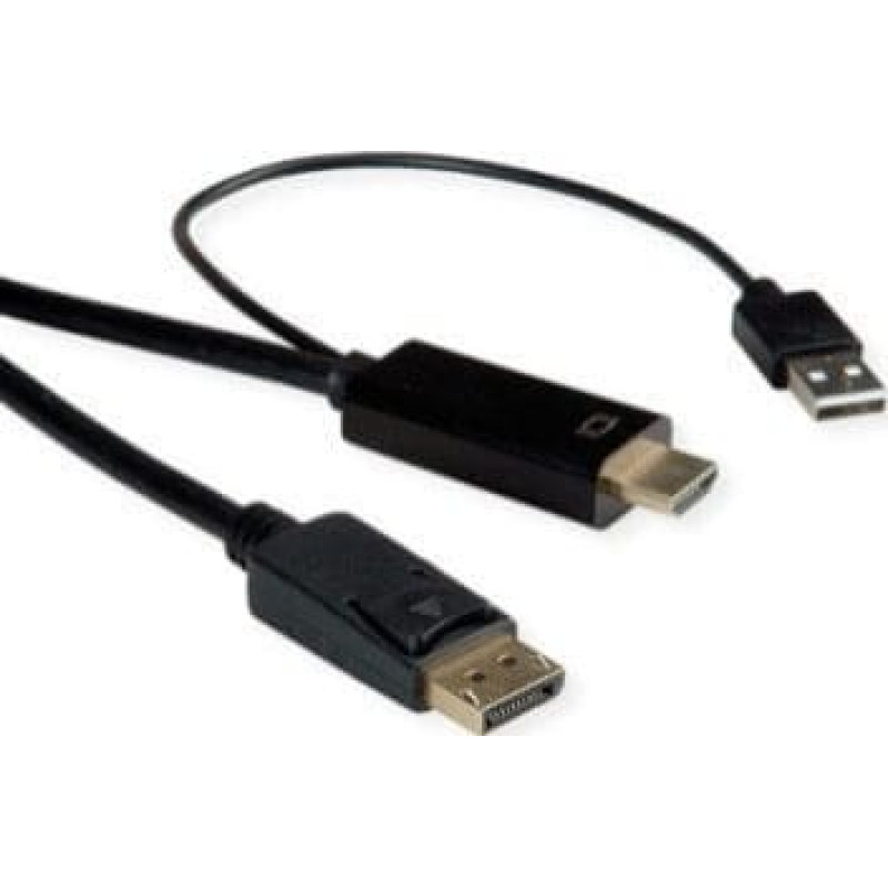 Triton Kabel TRITON ROLINE Kabel HDMI UltraHDTV - DisplayPort, M/M, zwart, 2 m