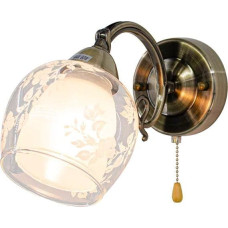 Mdeco Kinkiet Mdeco Retro lampa ścienna ELM9150/1 21QG z włącznikiem mosiądz